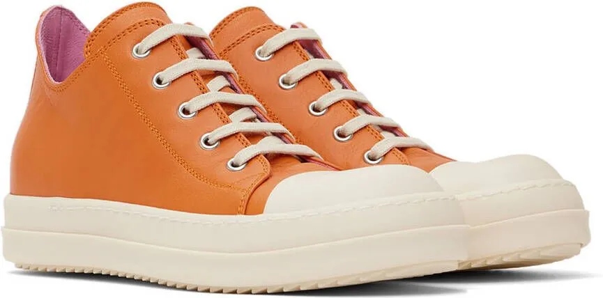 Rick Owens Kids Orange Low Sneakers