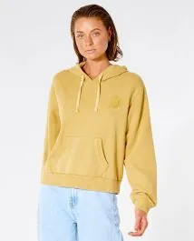 Rip Curl Search Icon Womens Hoodie in Gold