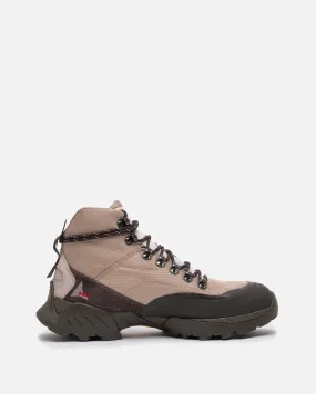 Roa Andreas Strap Boot in Taupe Brown