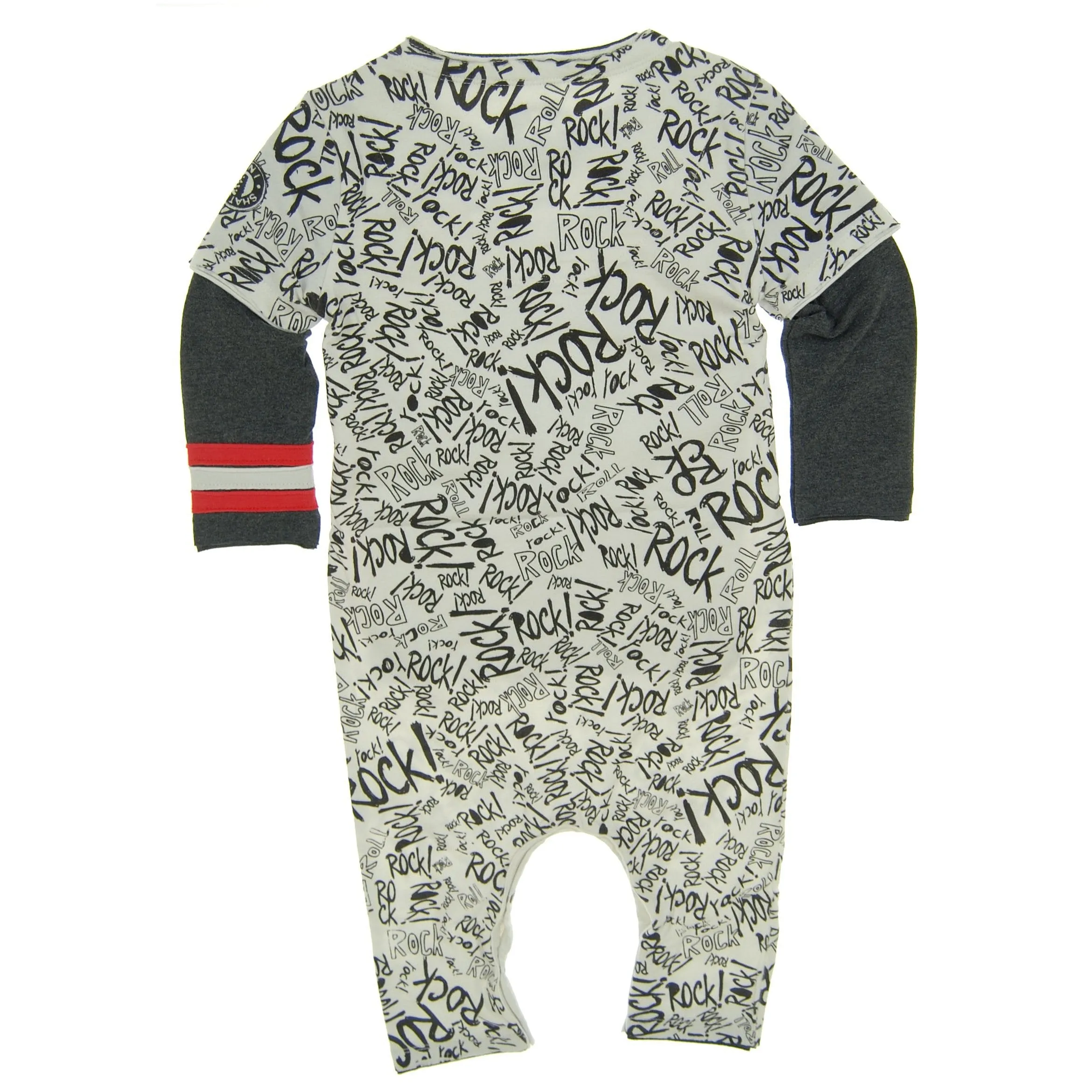 Rock Graffiti Baby Romper by: Mini Shatsu