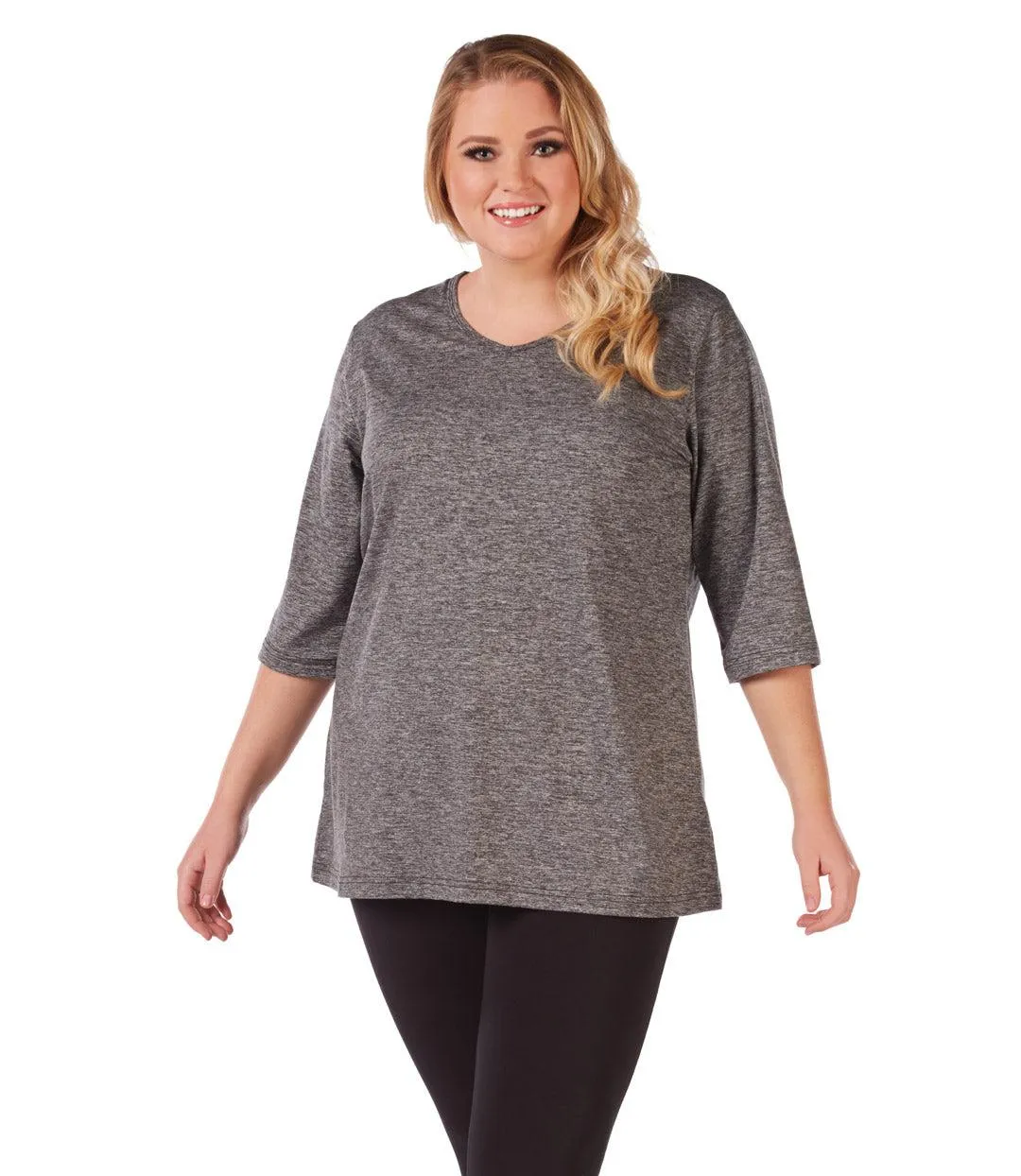 SoftWik Women's V-Neck Tunic Basic Colors - FINAL SALE