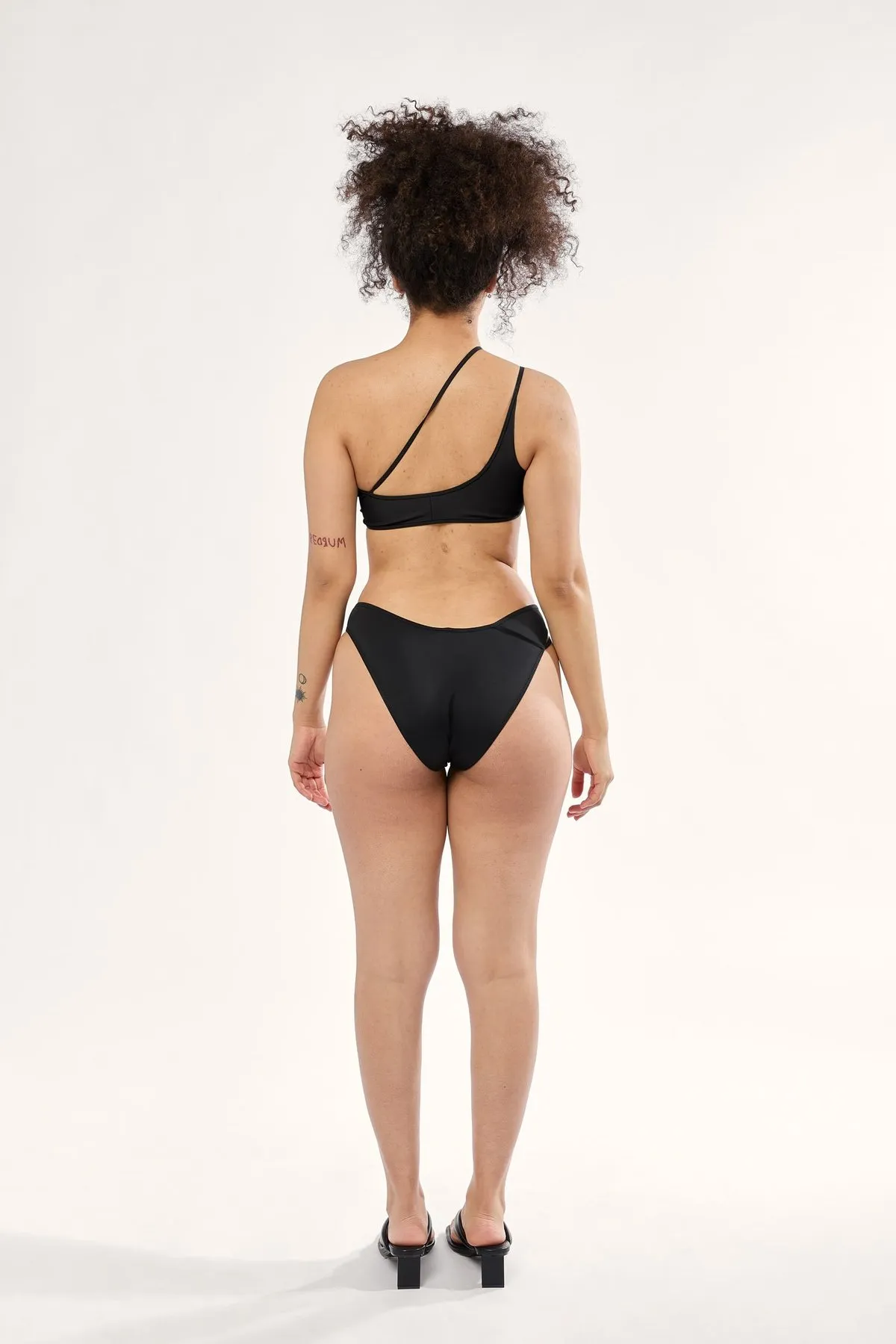 Spiral Mid-rise Bikini Bottom - Seaweed