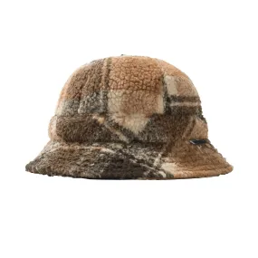 Stussy Sherpa Fleece Bell Bucket Hat Brown