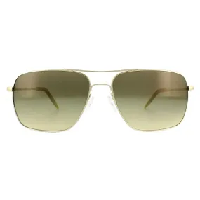 Sunglasses | Aviator Gold Chrome Olive VFX Photochromic Sunglasses | Oliver Peoples