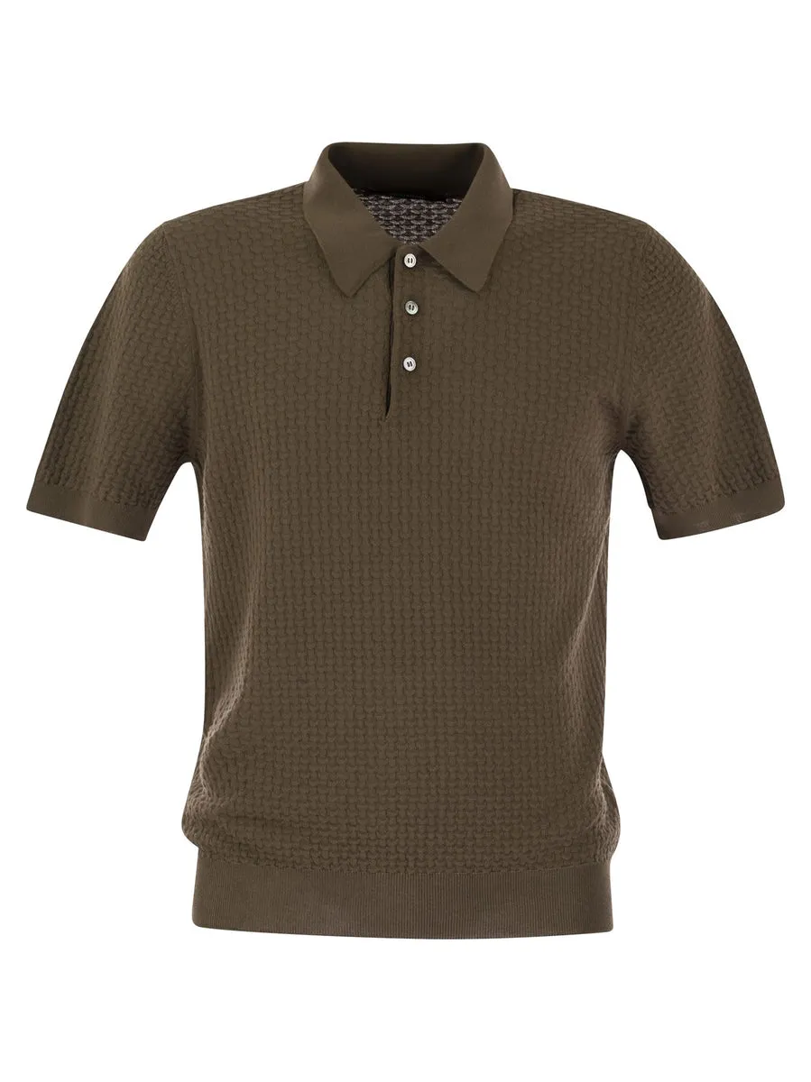 Tagliatore    Tagliatore Knitted Cotton Polo Shirt