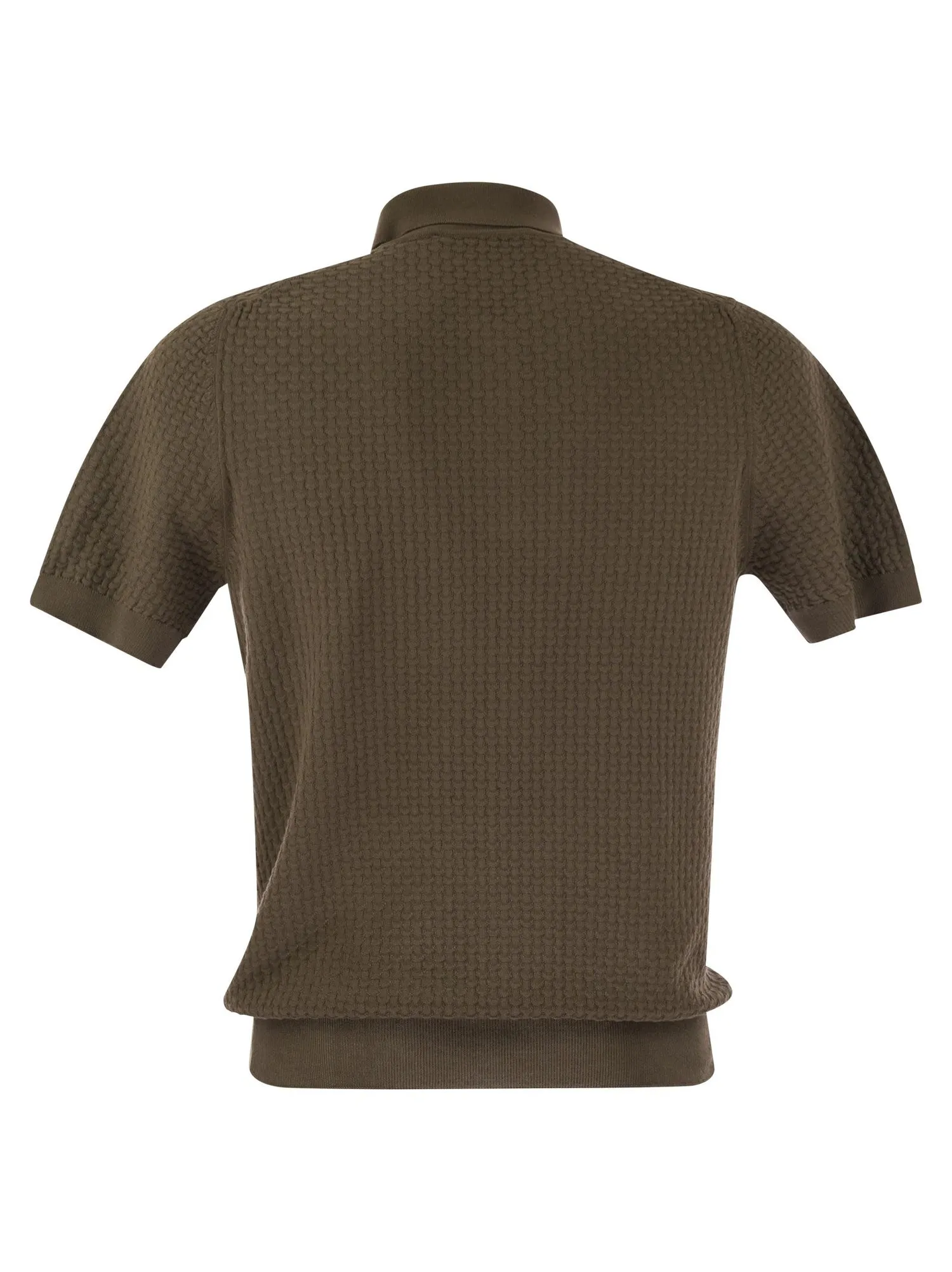 Tagliatore    Tagliatore Knitted Cotton Polo Shirt