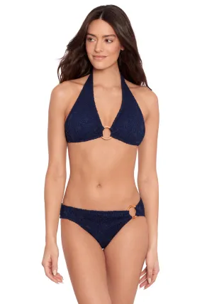 Textured Halter Bikini Top