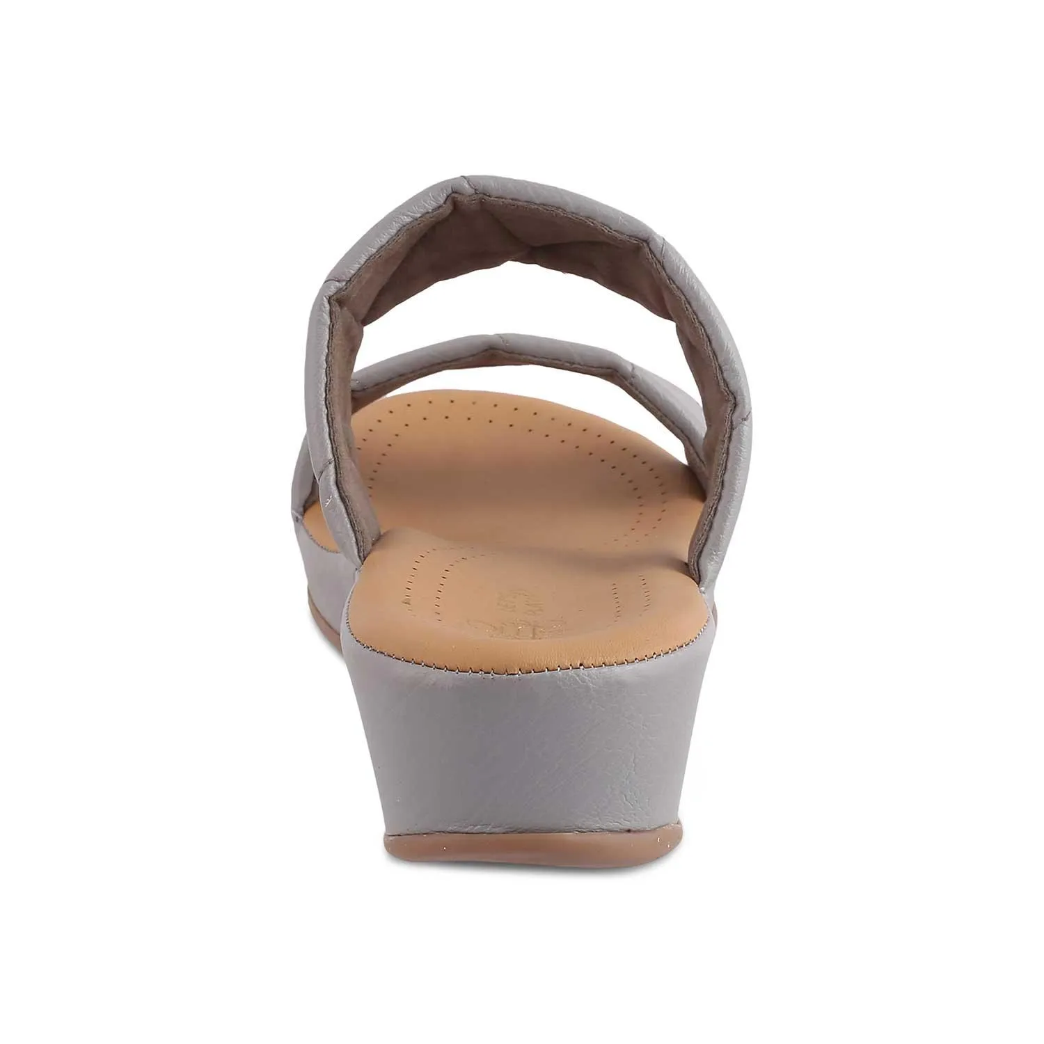 The Vacks Grey Women's Casual Wedge Sandals Tresmode