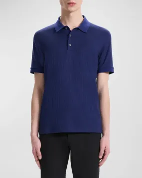 Theory Men's    Geo Polo Ocean BlackTheory