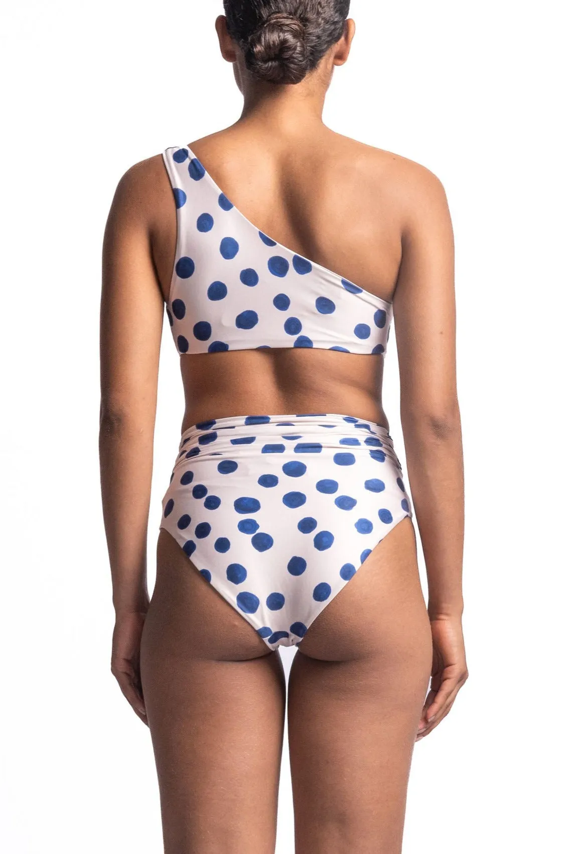 Top De Bikini Leonor Blue Dots