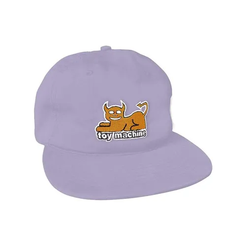 Toy Machine Skateboard Hat Devil Cat Lavender