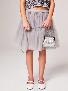 Tulle skirt - Gray | Benetton