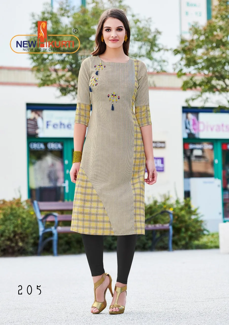 Tunic House Presents Navika Rayon Printed Casual Wear Kurtis Collection