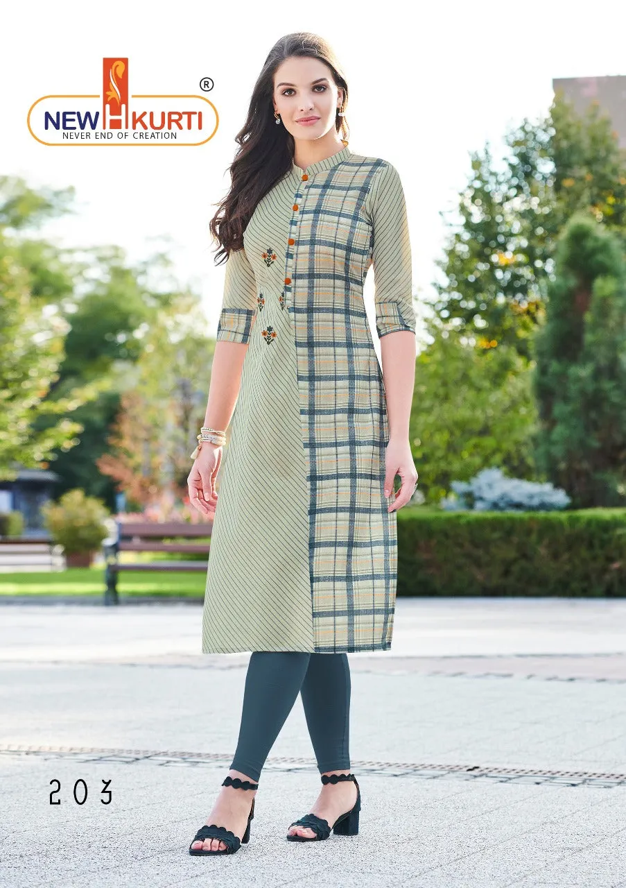 Tunic House Presents Navika Rayon Printed Casual Wear Kurtis Collection