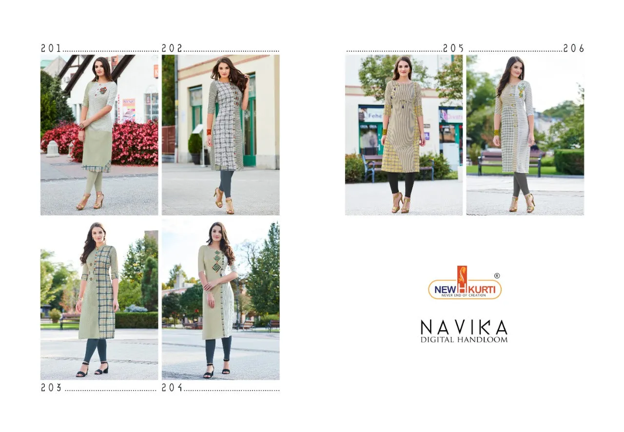 Tunic House Presents Navika Rayon Printed Casual Wear Kurtis Collection