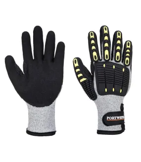 Unisex adult a729 impact resistant thermal cut resistant gloves 3xl grey/black Portwest