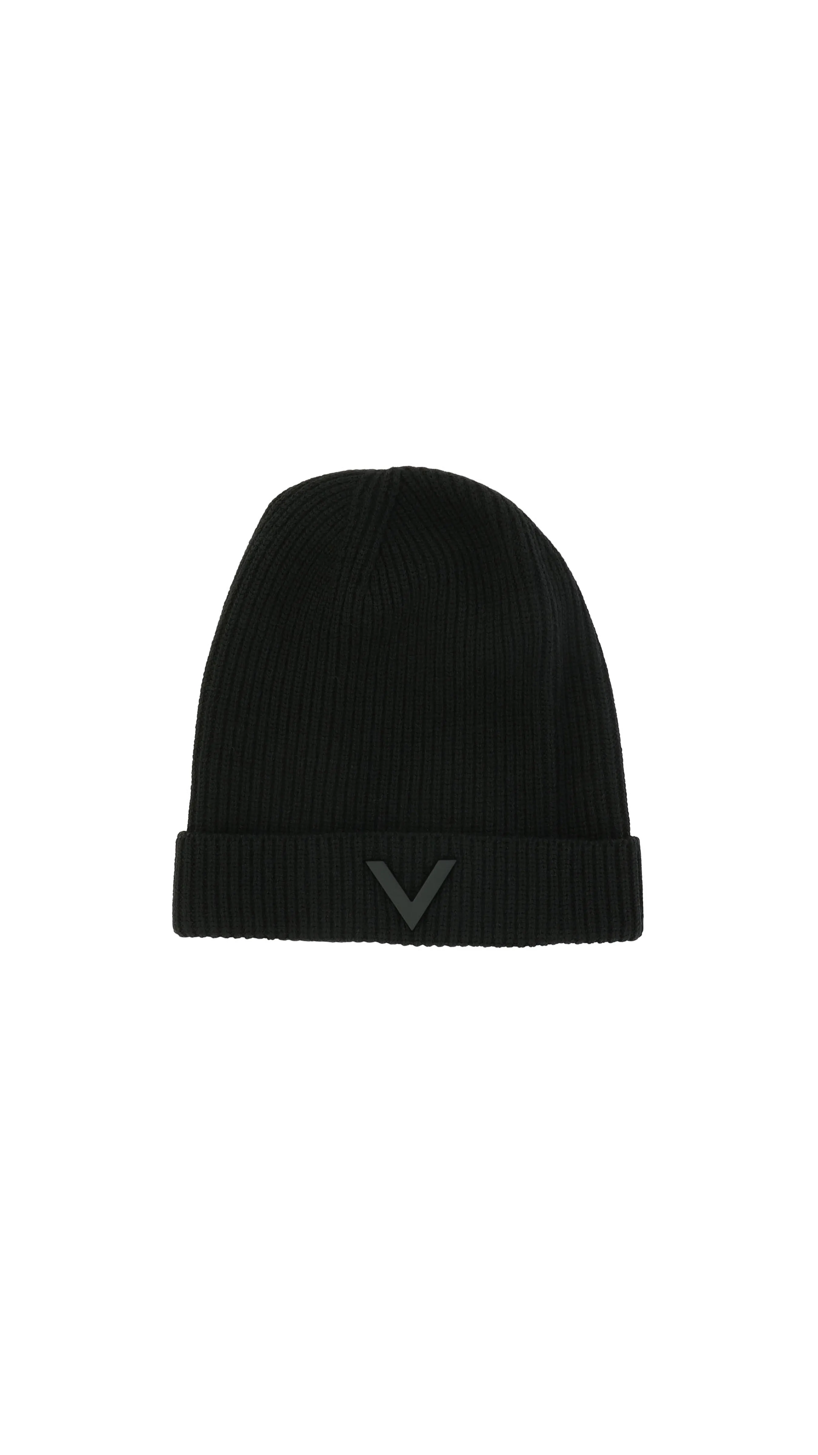 V Beanie - Black