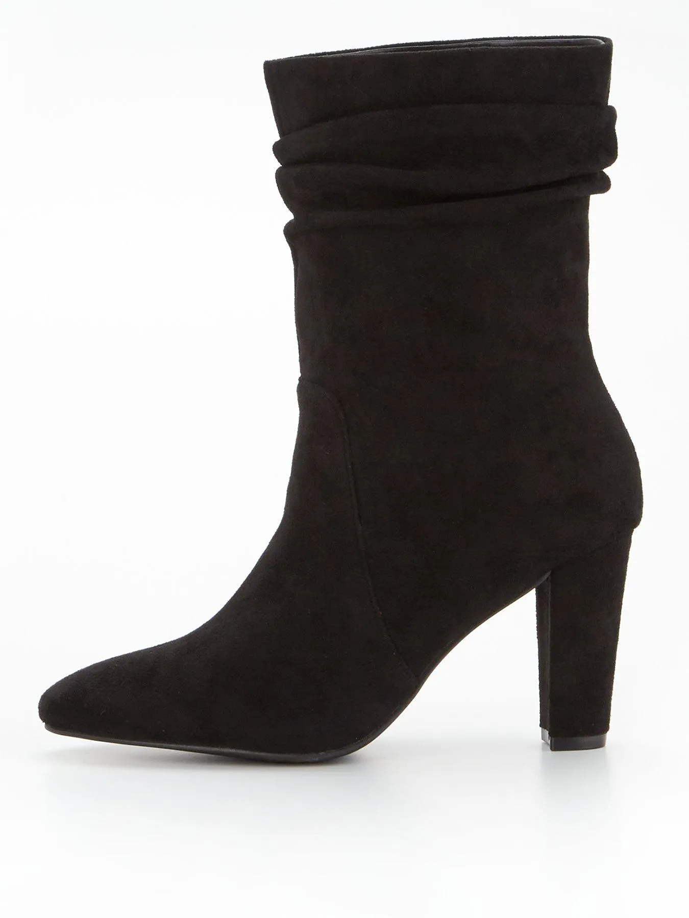 V by Very Slouch Calf Boot - Black