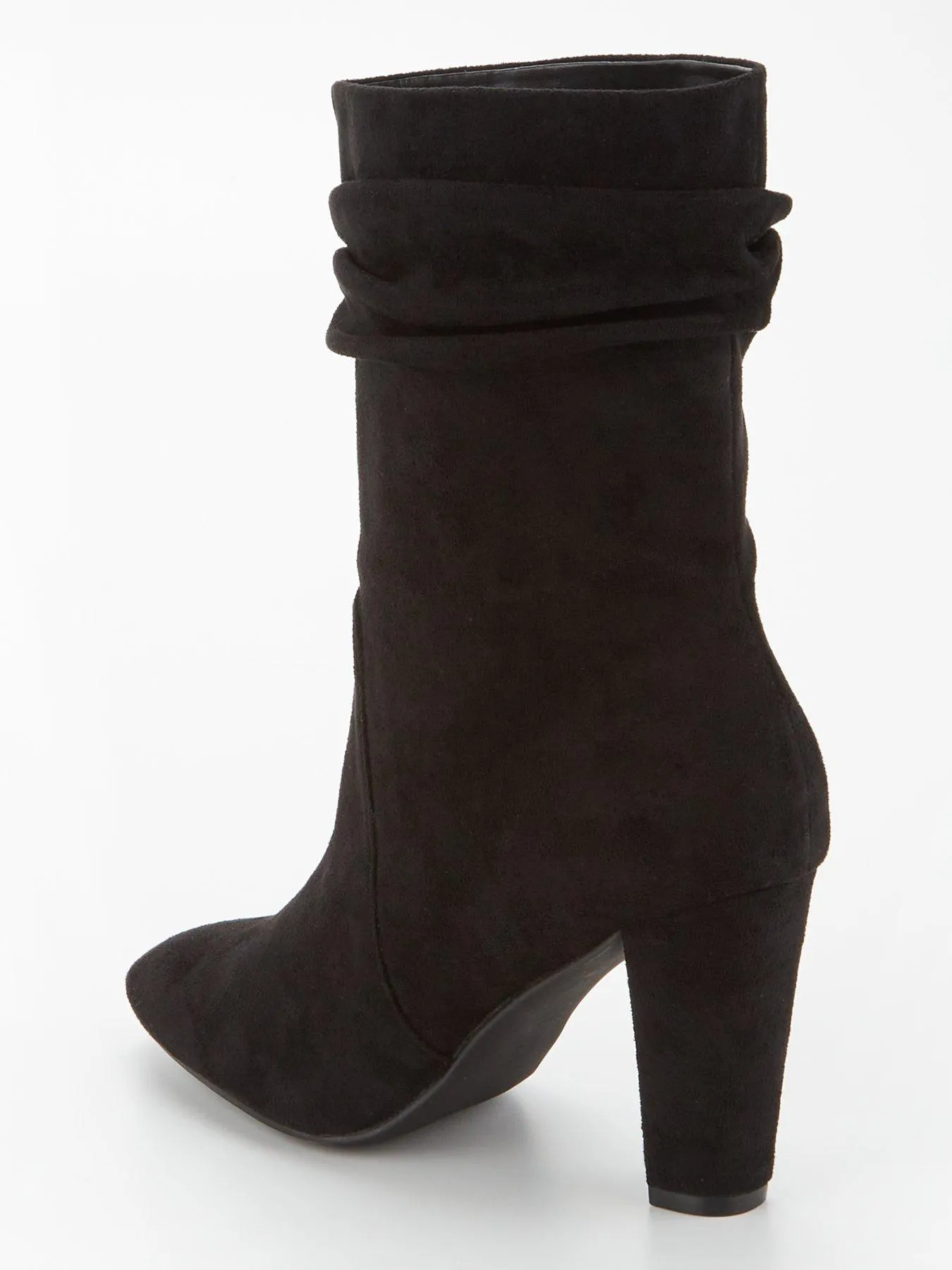 V by Very Slouch Calf Boot - Black