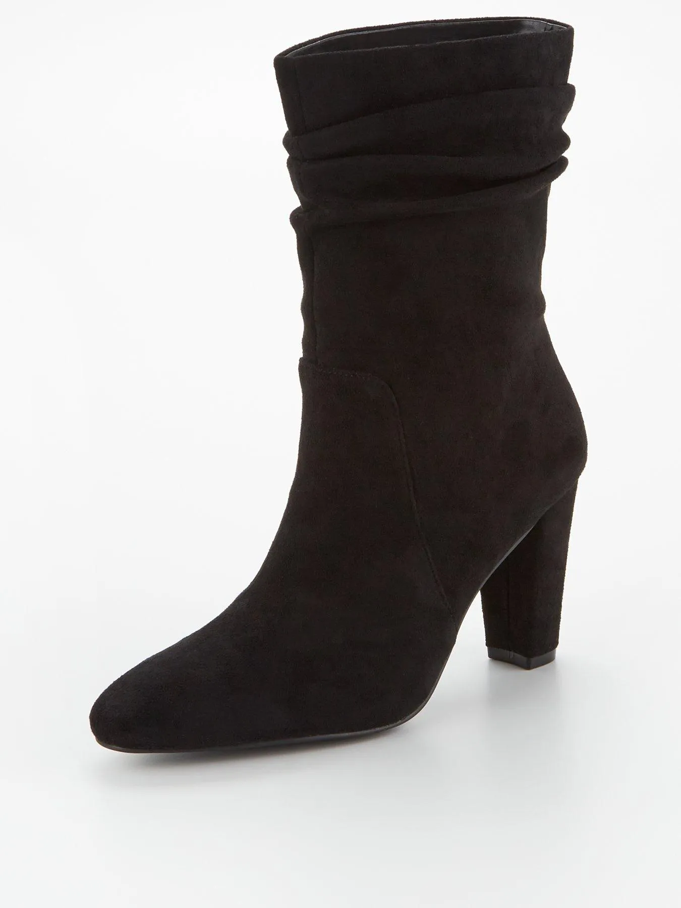 V by Very Slouch Calf Boot - Black