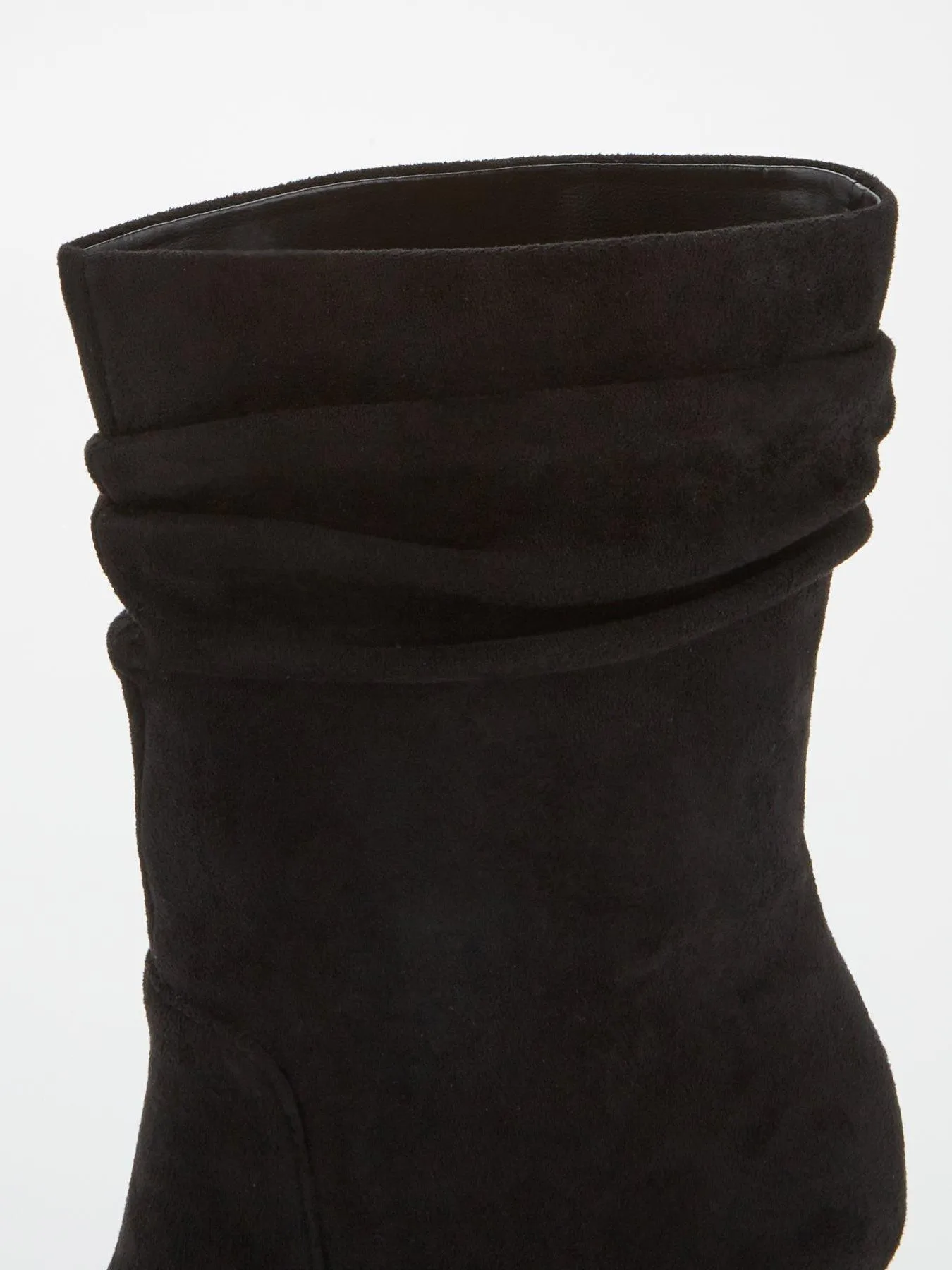 V by Very Slouch Calf Boot - Black