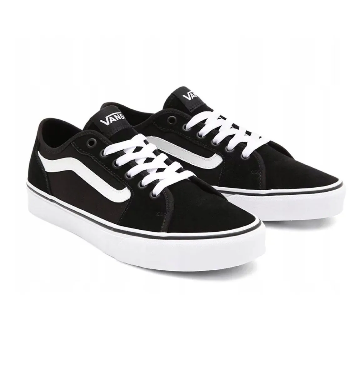 VANS Filmore Decon Suede Trainers Black White