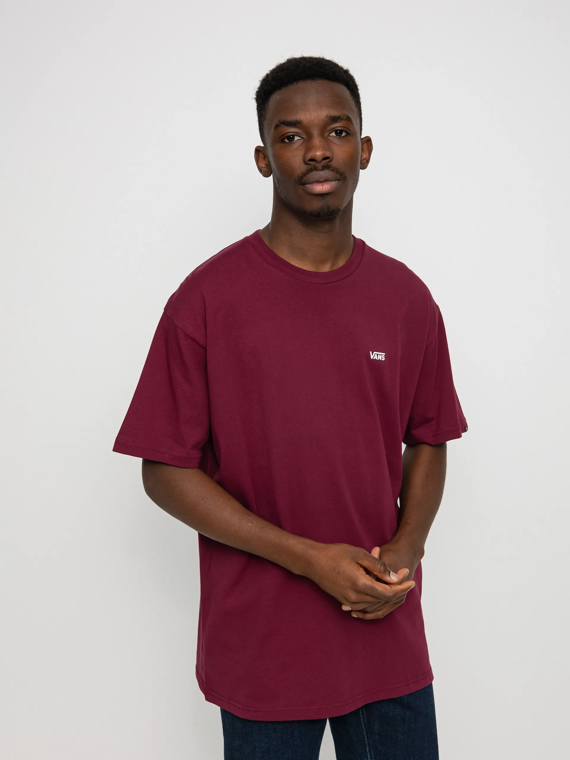 Vans Left Chest Logo T-shirt (burgundy)