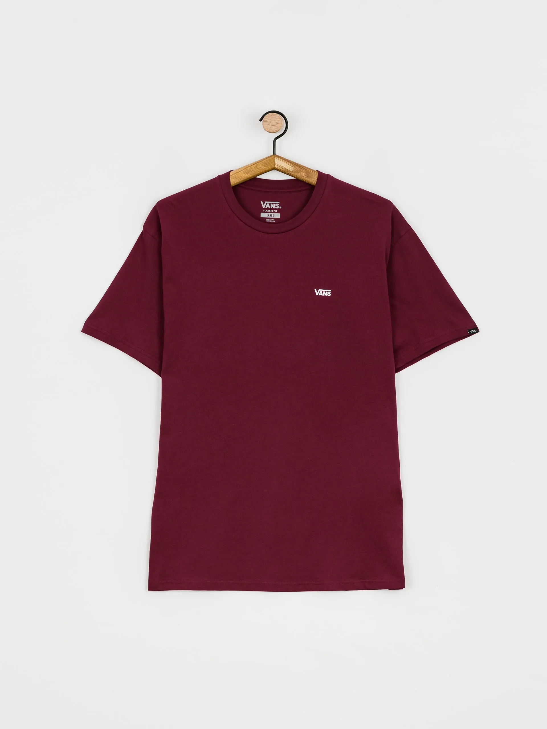 Vans Left Chest Logo T-shirt (burgundy)