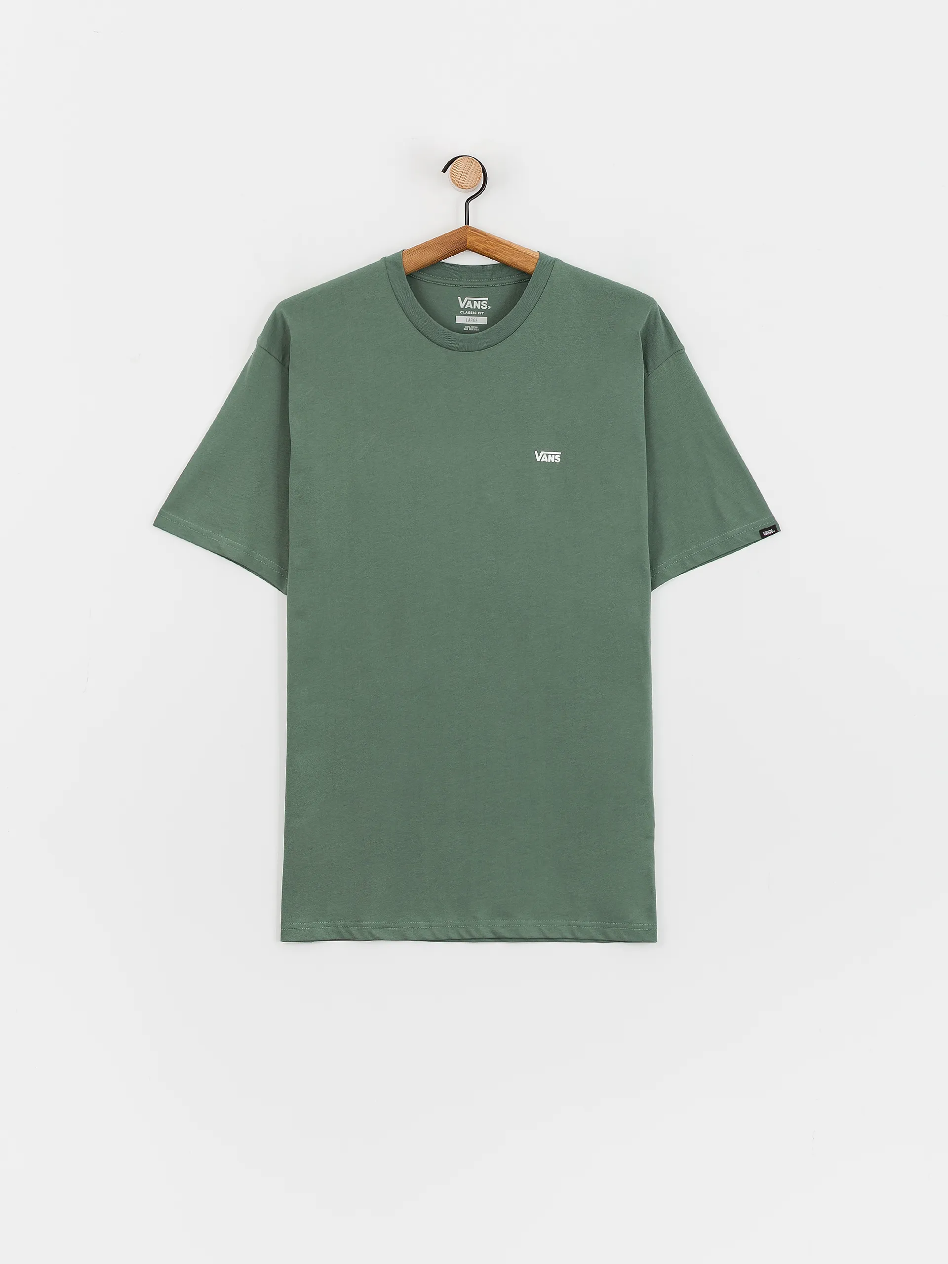 Vans Left Chest Logo T-Shirt (dark forest)