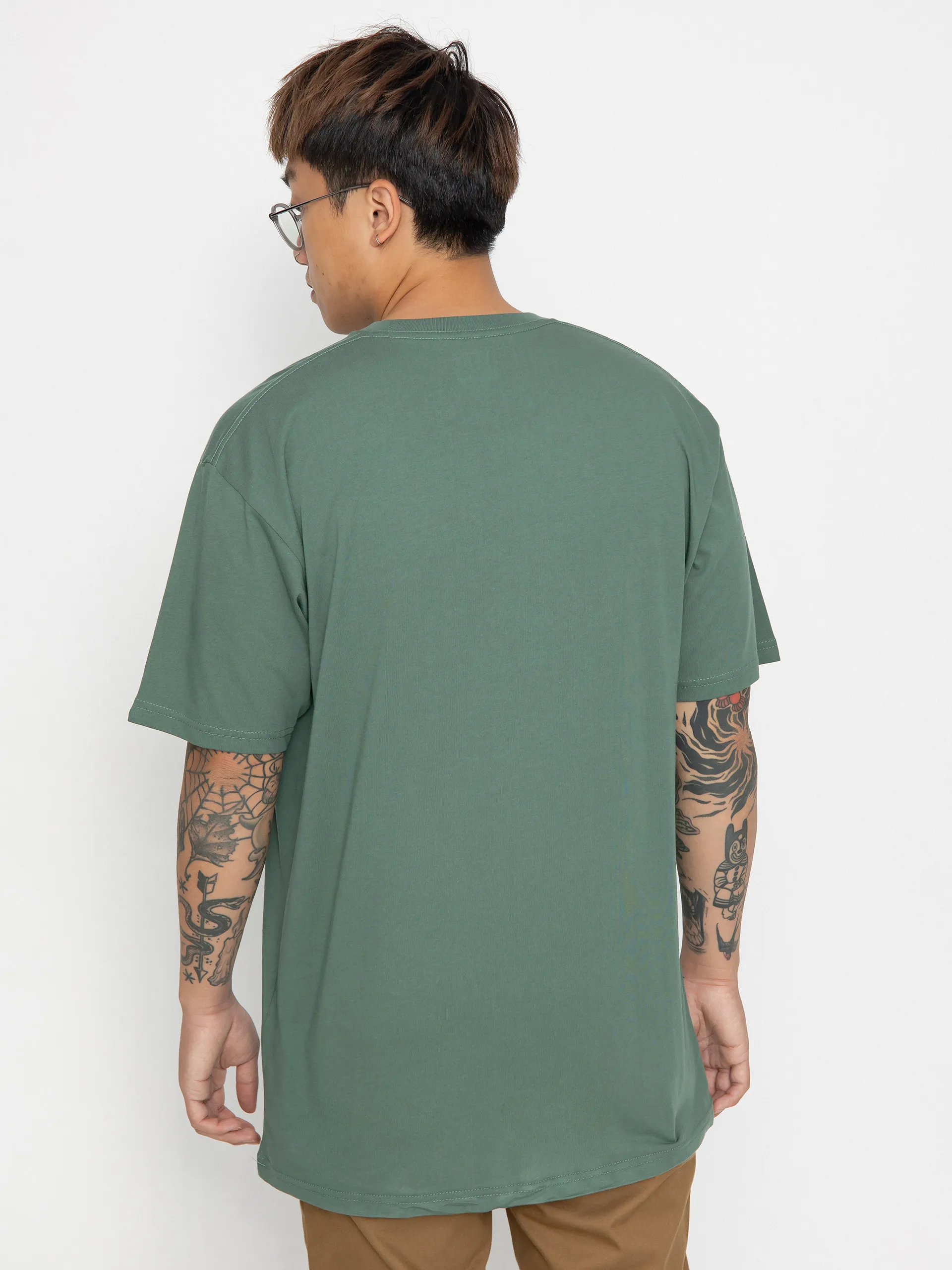 Vans Left Chest Logo T-Shirt (dark forest)