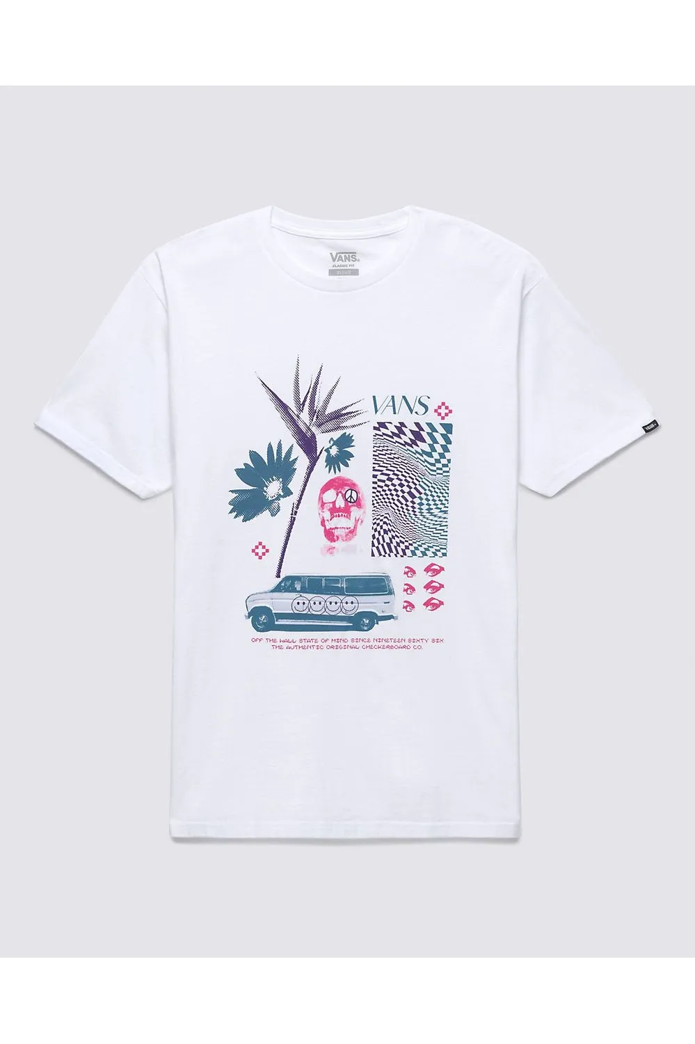 Vans Warped Vacation Short Sleeve T-Shirt White