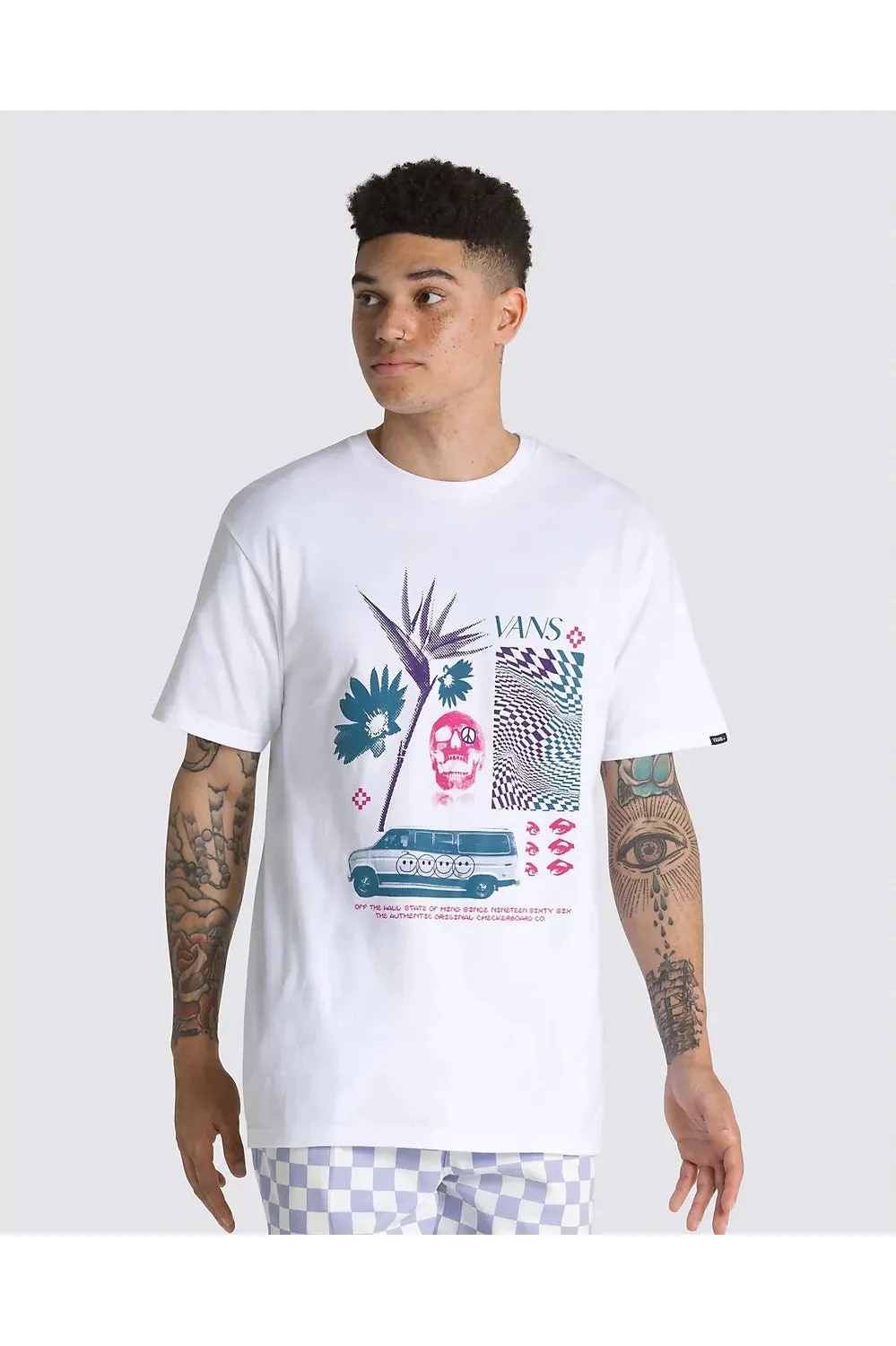 Vans Warped Vacation Short Sleeve T-Shirt White