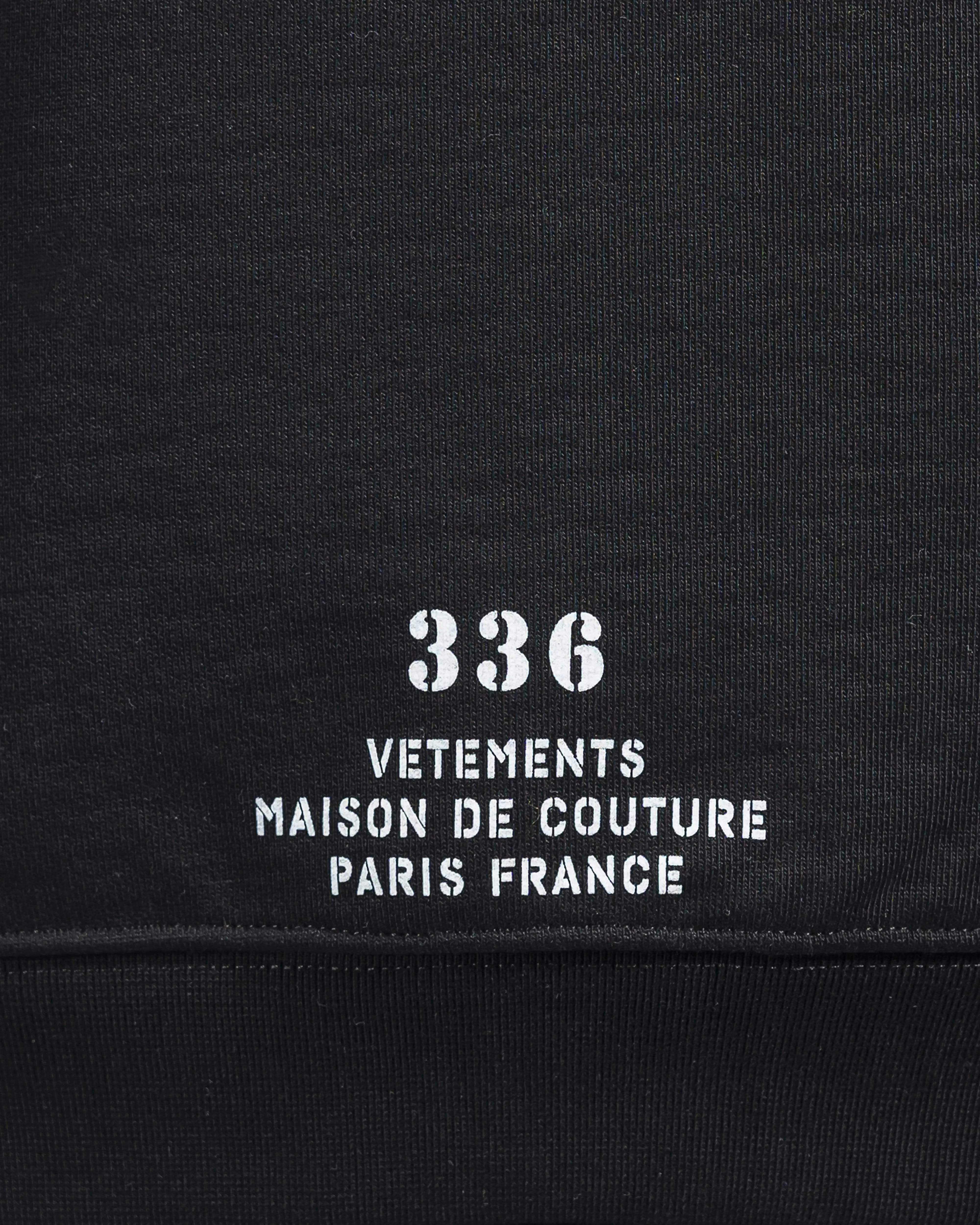 VETEMENTS Maison De Couture Logo Hoodie in Black