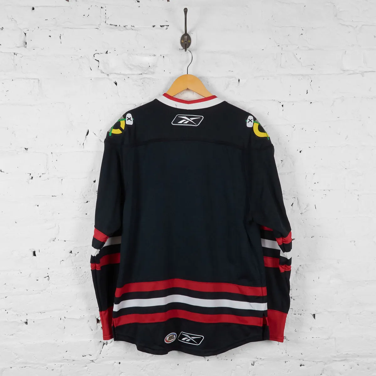 Vintage Reebok Rockford Icehogs NHL Jersey - Black - M