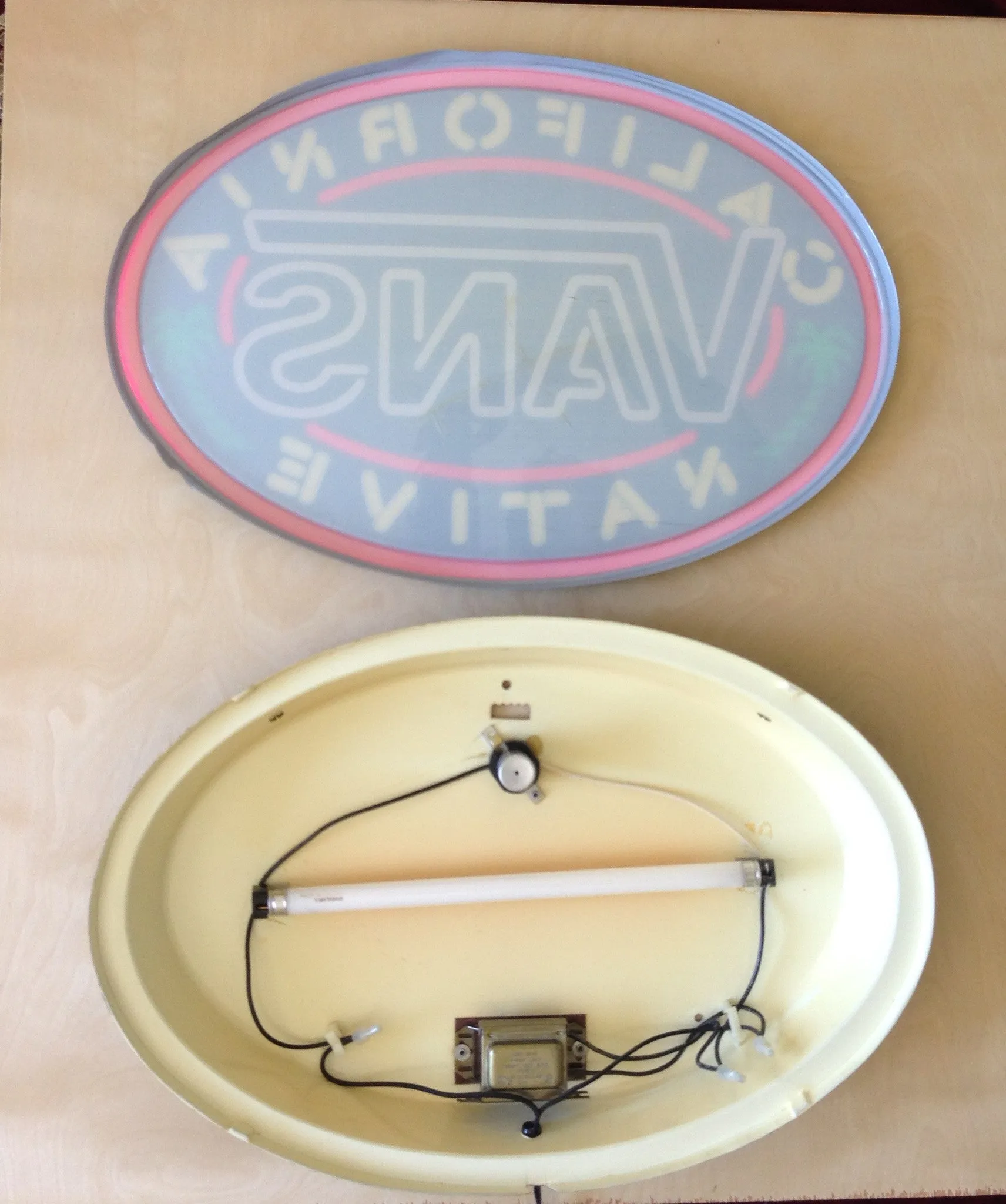 vintage vans california native neon sign (location usa)