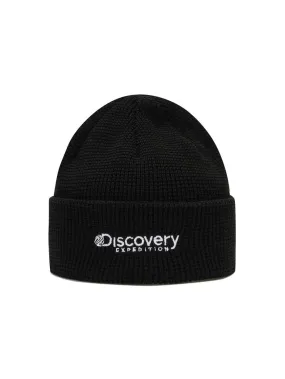 Waffle Long Beanie Black