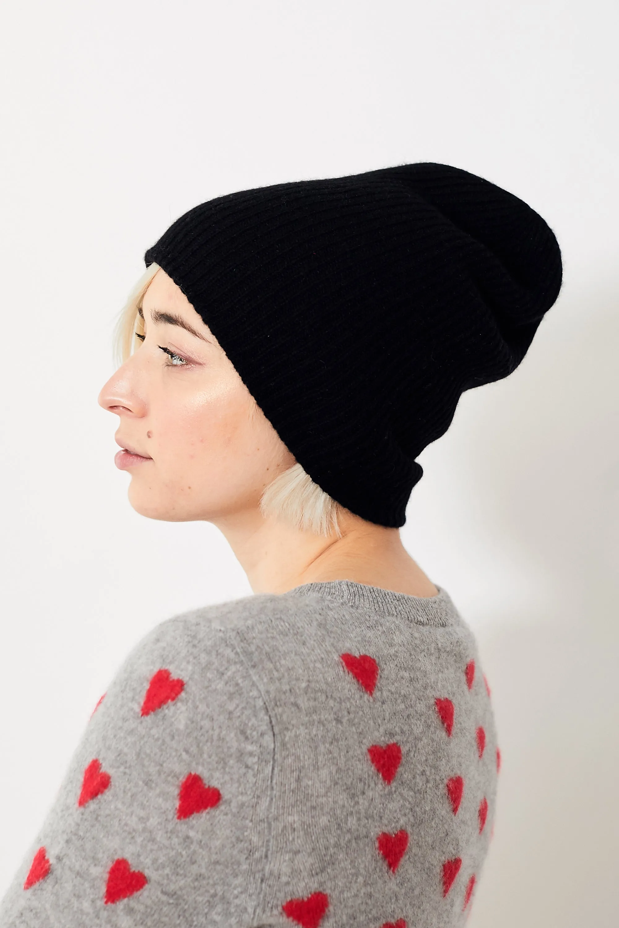 White + Warren Plush Rib Beanie