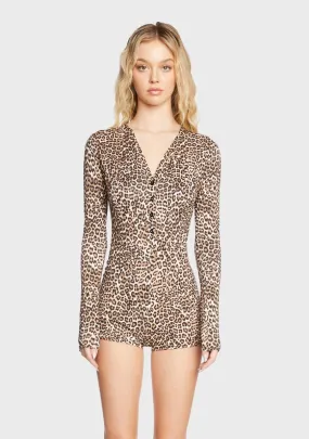 Wild Instincts Long Sleeve Romper-