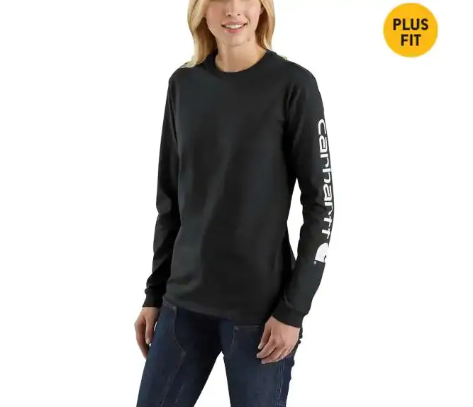 WK231 Workwear Sleeve Logo Long Sleeve T-shirt