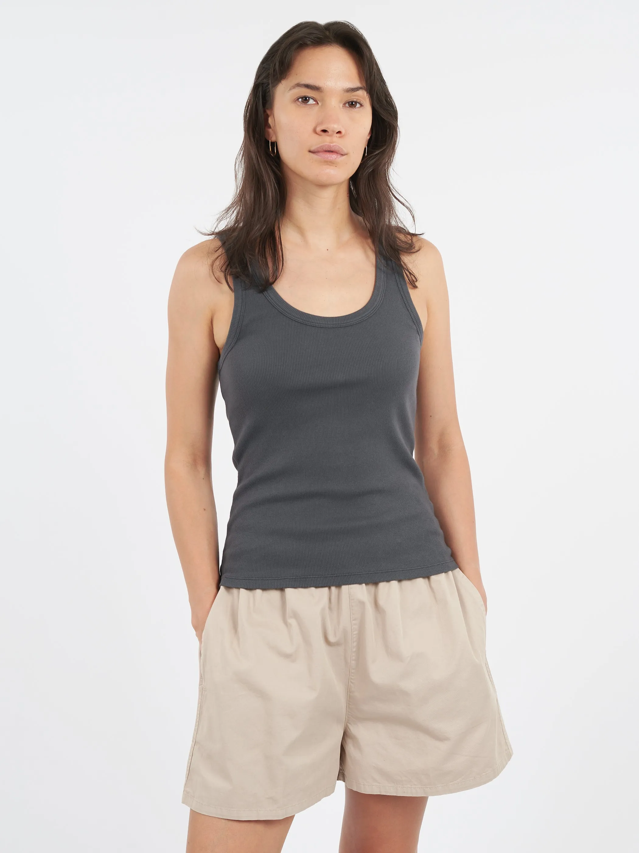 Women Organic Rib Tank Top