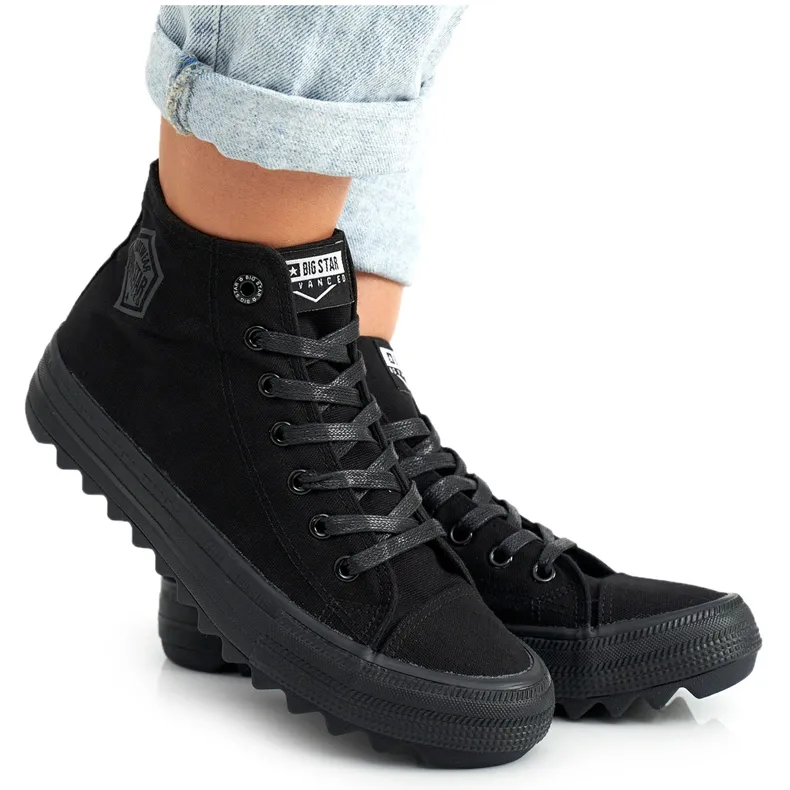 Women's High Sneakers Big Star FF274244 Black