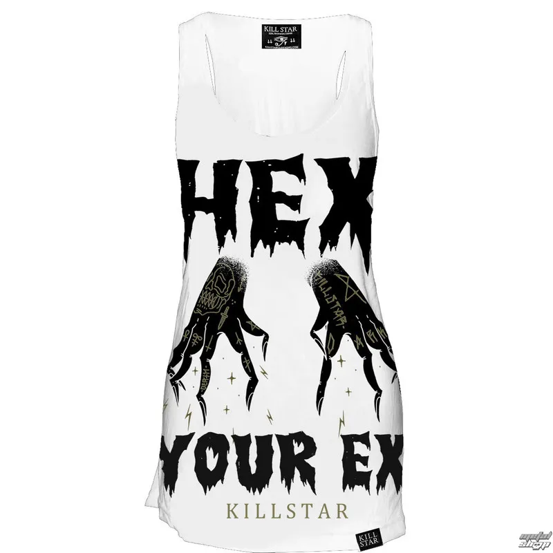 women's tank top (tunic) KILLSTAR - Hex - White  -  Metal-shop