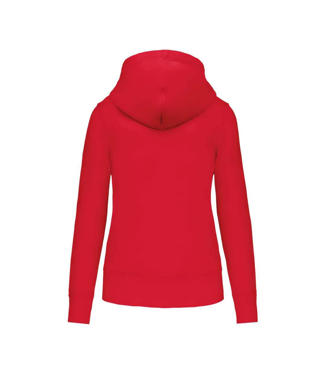 Womens/ladies eco friendly full zip hoodie red Kariban