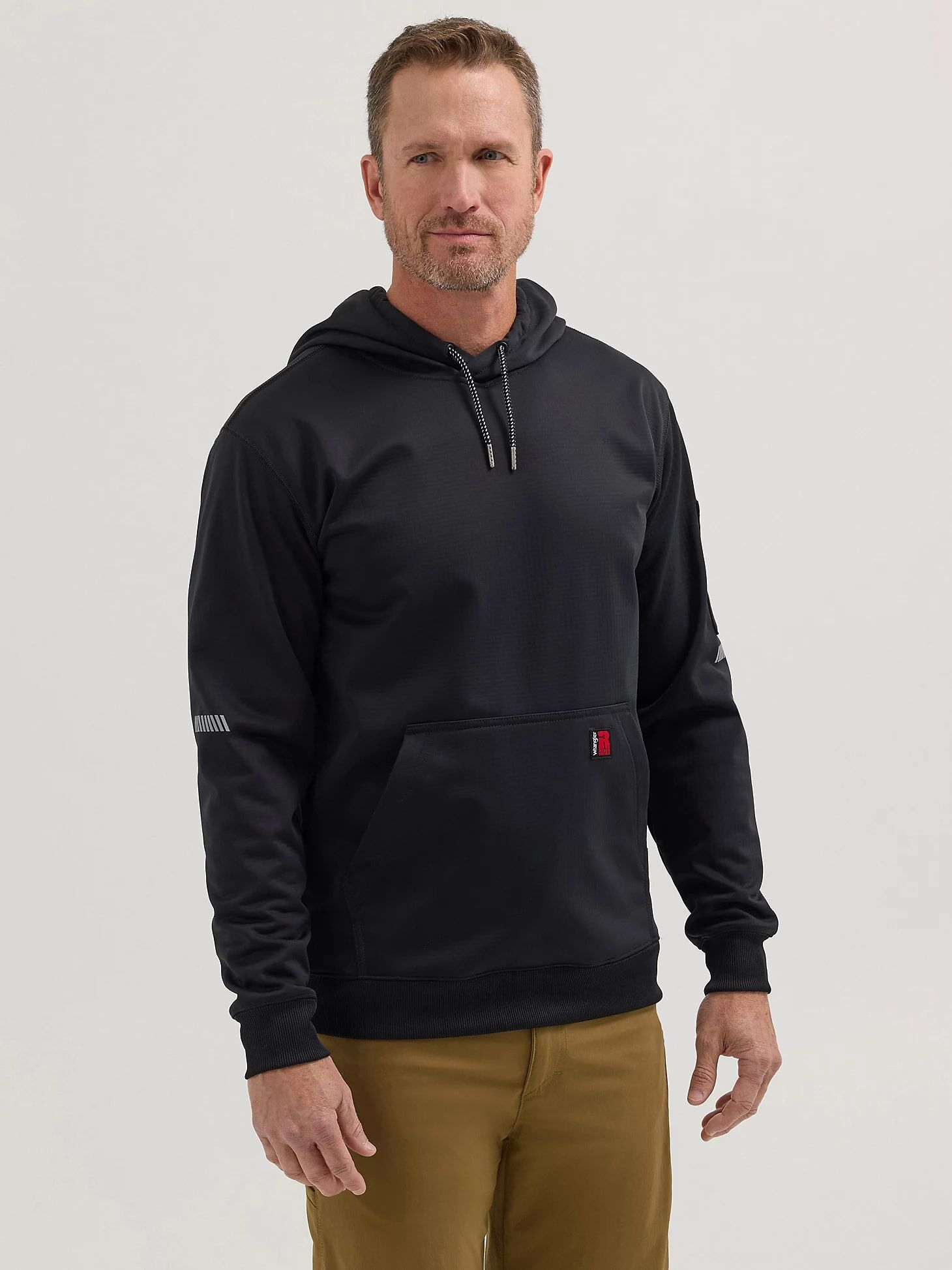 Wrangler Men's Riggs Workwear Technical Hoodie in Jet Black