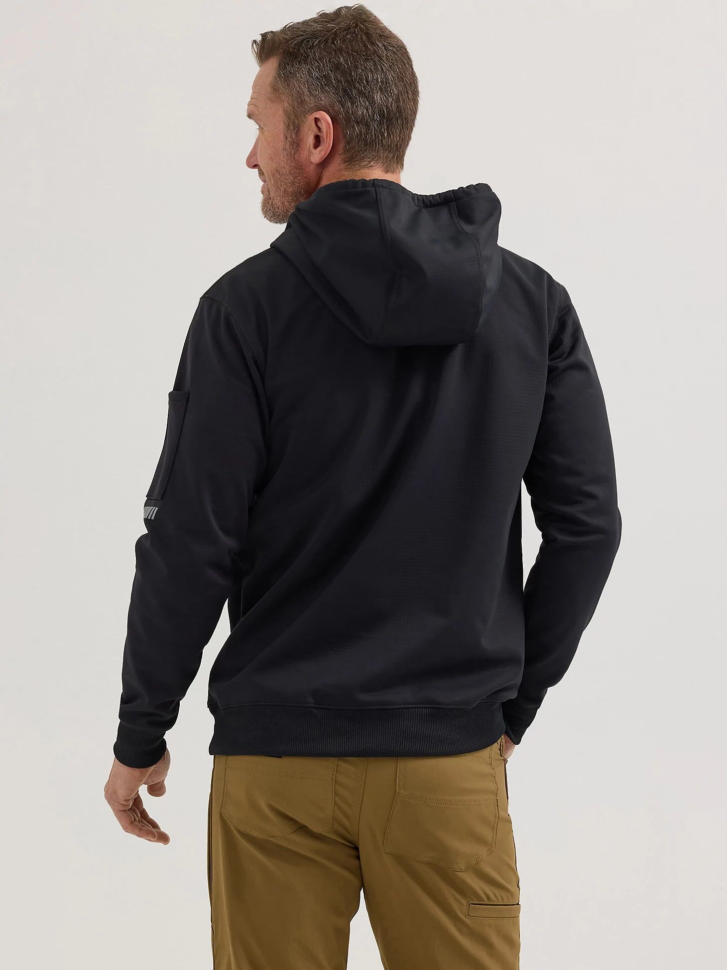 Wrangler Men's Riggs Workwear Technical Hoodie in Jet Black