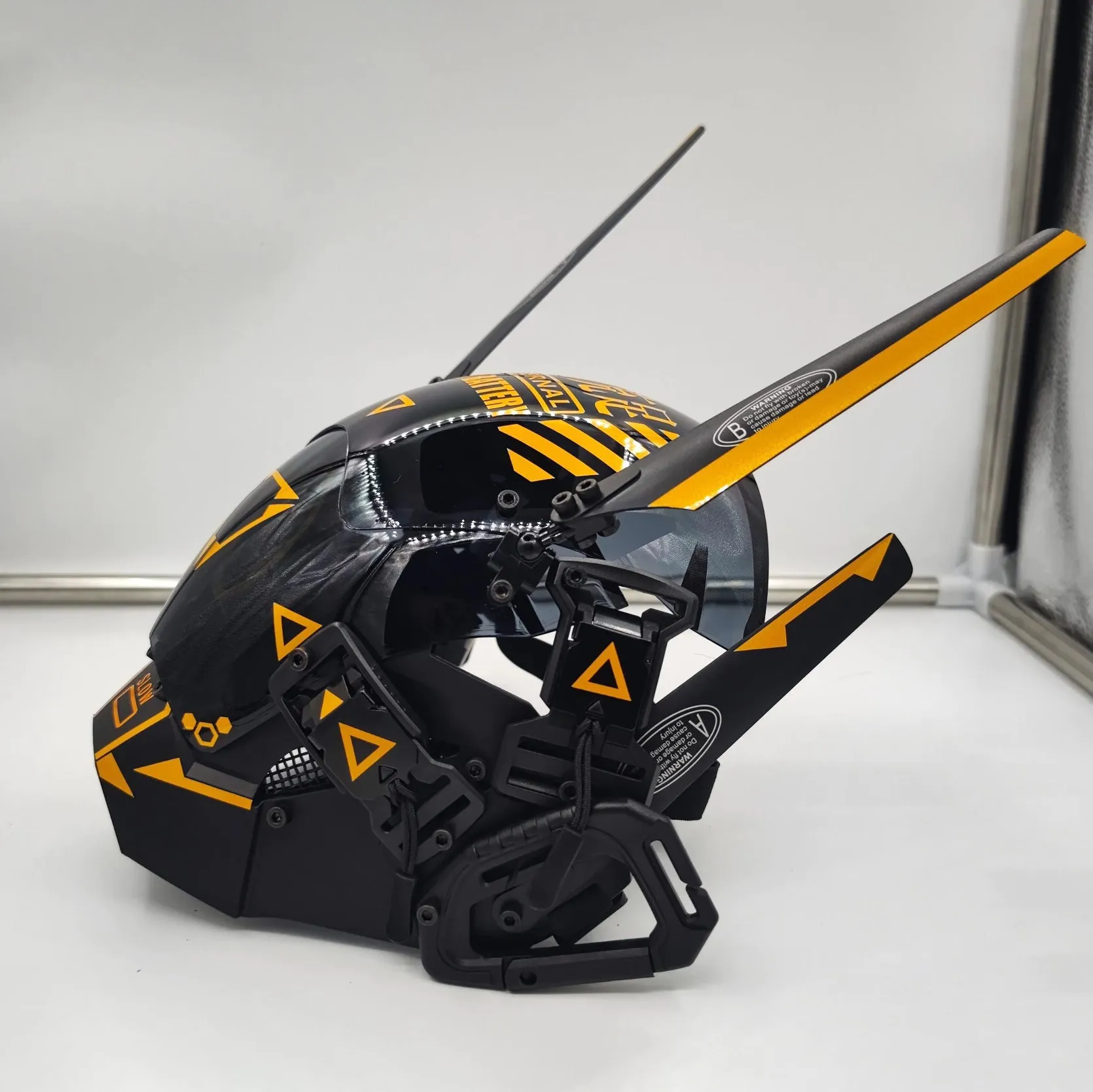 Yellow Cyberpunk Helmet