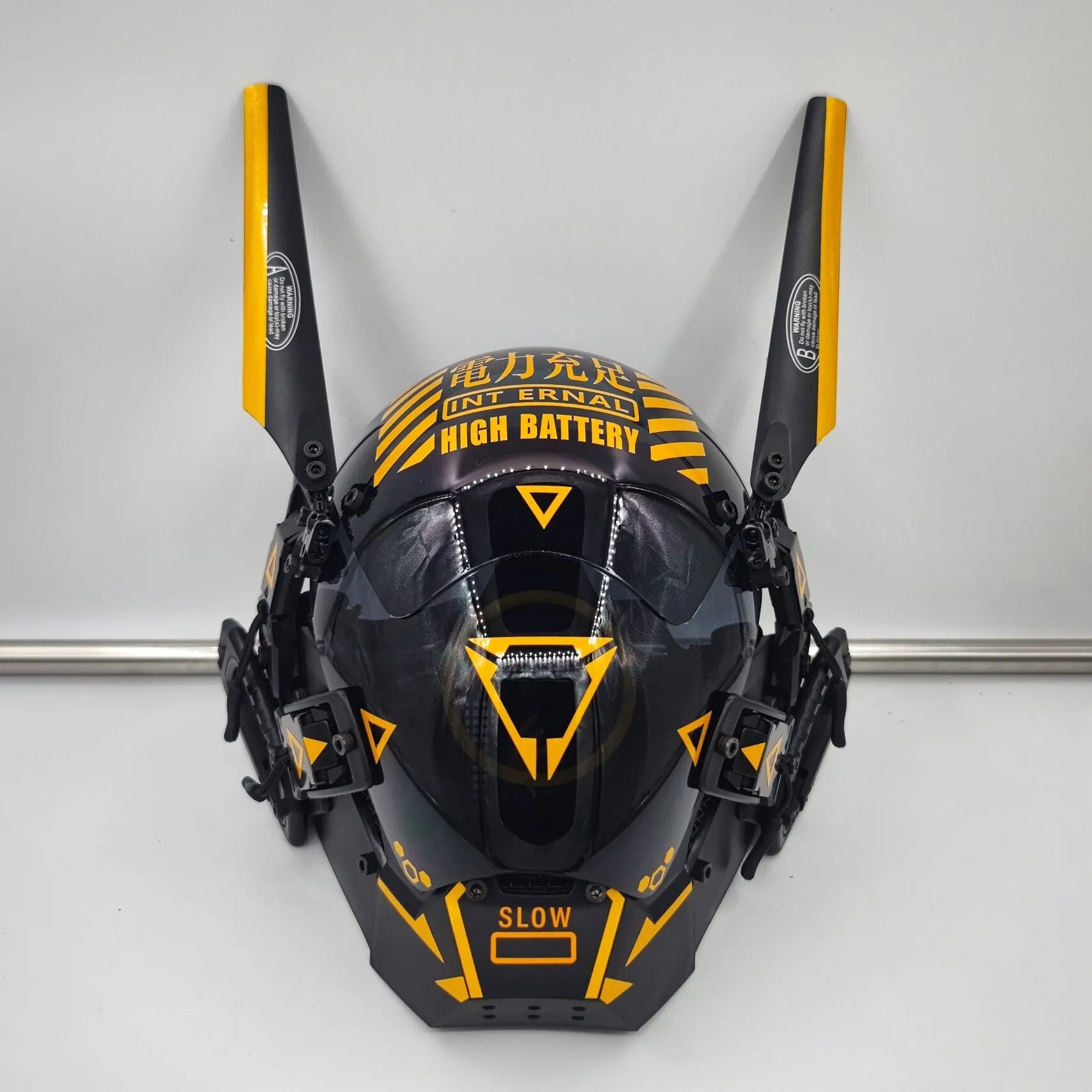 Yellow Cyberpunk Helmet