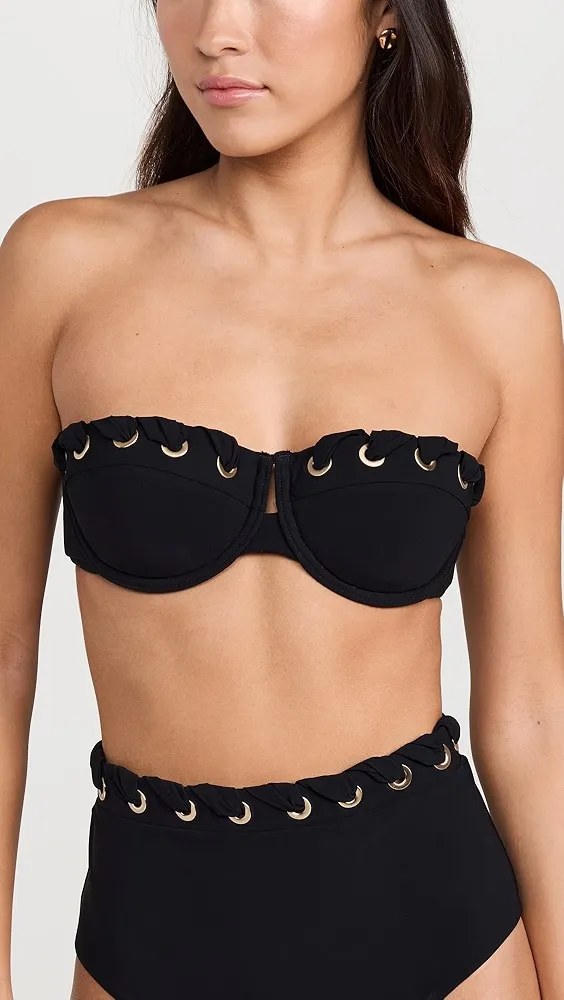 Zimmermann   Alight Eyelet Balconette Bikini Top 